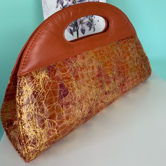 Orange evening purse - Picture 2 of 7
